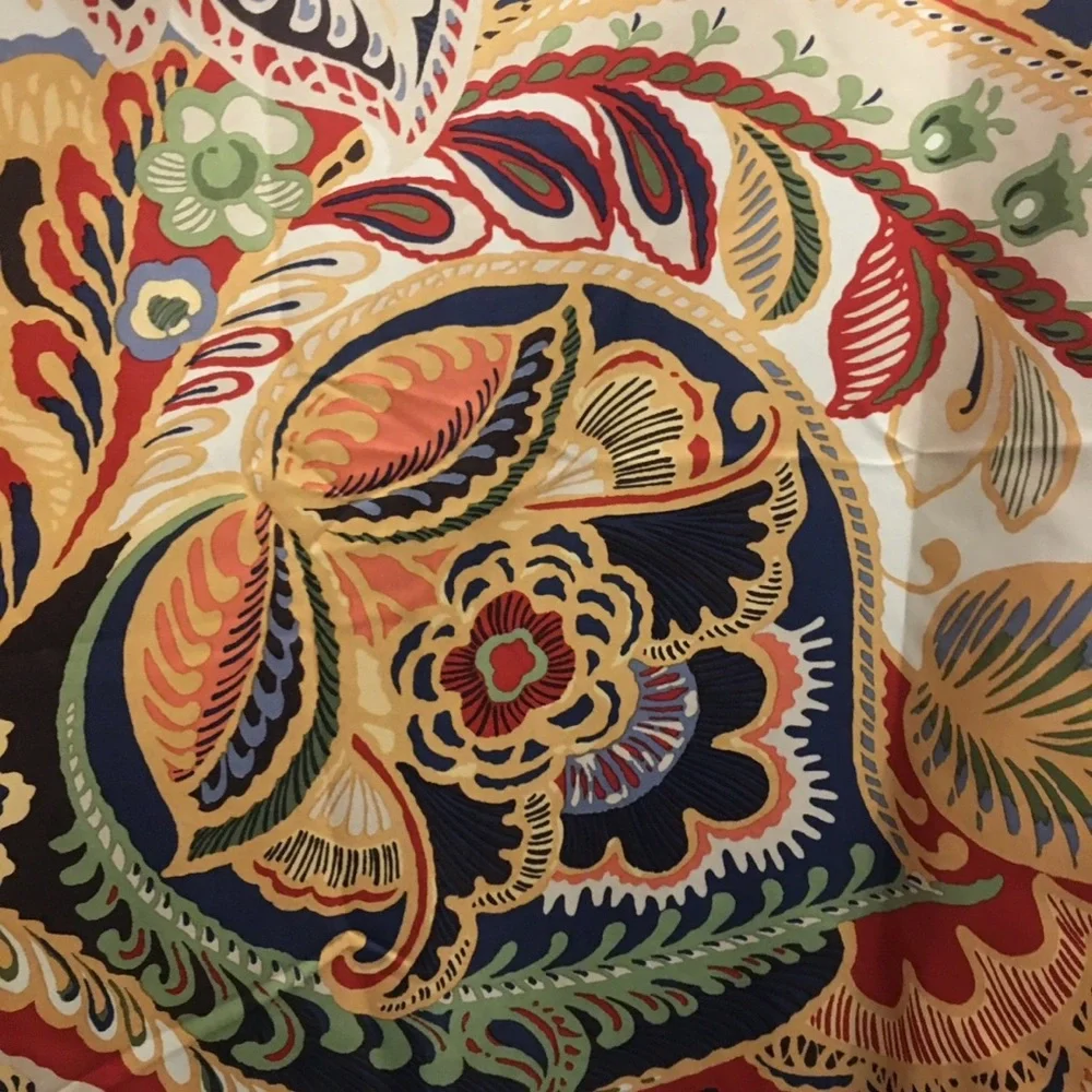 PIER 1 IMPORTS SALE RARE HTF LIKE NEW Paisley Lined Curtains Drapes 50X84 pair